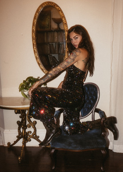 Sequin Overall