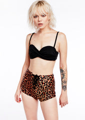 Leoparden Bikini mit hoher Taille